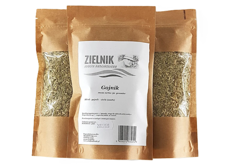 gojnik 3 bez tła1.pngZdjęcie przedstawia suszony gojnik (Sideritis), znany również jako herbata górska. Naturalne ziele przeznaczone do przygotowania naparu, starannie wyselekcjonowane i dostępne w sklepie AdolfKudlinski.pl.