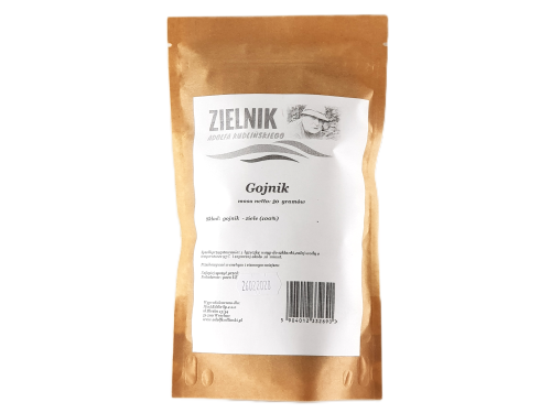 Zdjęcie przedstawia suszony gojnik (Sideritis), znany również jako herbata górska. Naturalne ziele przeznaczone do przygotowania naparu, starannie wyselekcjonowane i dostępne w sklepie AdolfKudlinski.pl.