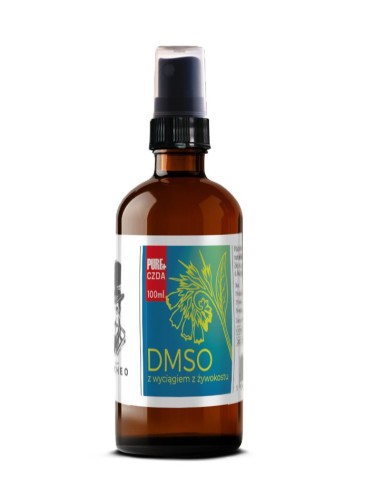 DMSO 70% z wyciągiem z żywokostu dr.Alcheo – butelka 100 ml z atomizerem.